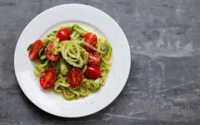 Creamy Avocado, Tomato, and Basil Pasta